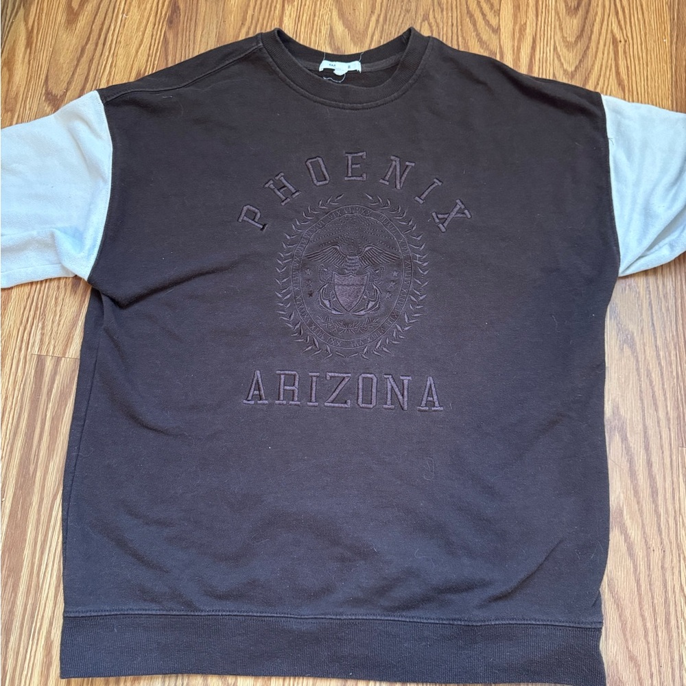 Garage Cream and Brown Crewneck